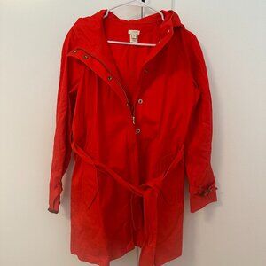 J.Crew Orange Midi Day Coat 6